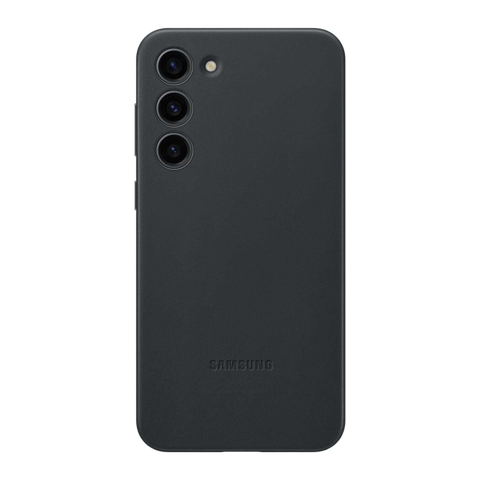 Funda Para Teléfono Samsung Galaxy S23 De Piel Con Parte Delantera Y Trasera Negra - Venta Internacional.