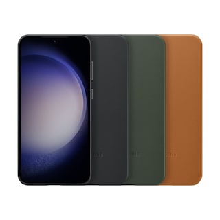 Foto 6 | Funda Para Teléfono Samsung Galaxy S23 De Piel Con Parte Delantera Y Trasera Negra - Venta Internacional.