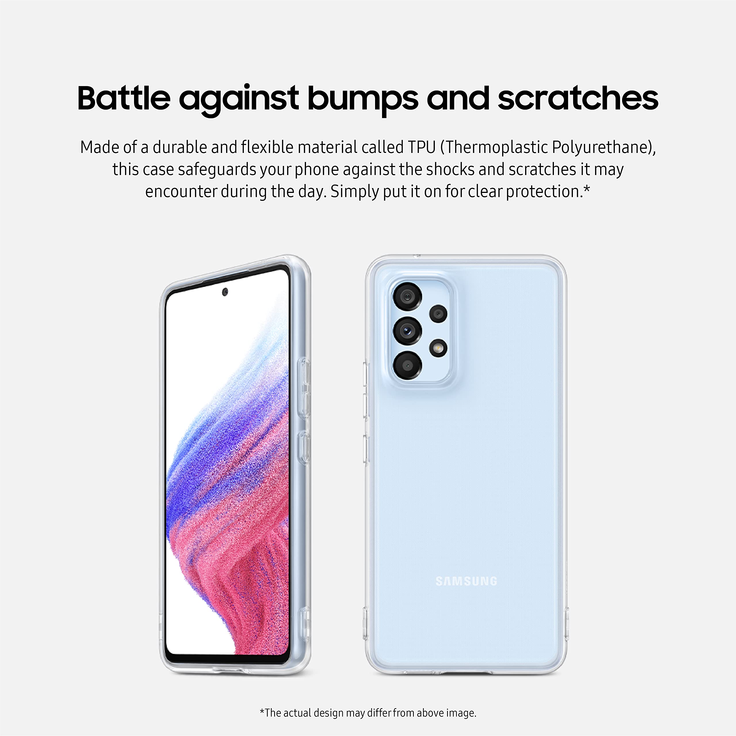 Foto 7 pulgar | Funda Para Teléfono Samsung Galaxy A53 5g, Suave Y Transparente, Negra - Venta Internacional.