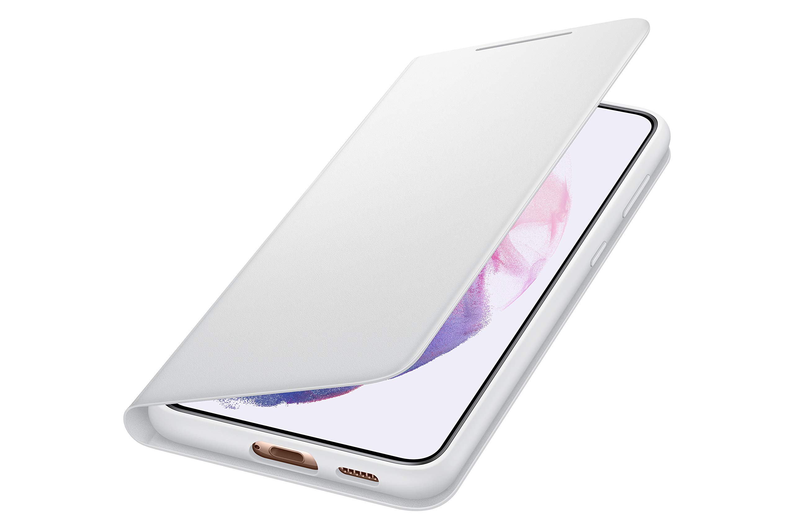 Foto 3 pulgar | Funda Led Tipo Cartera Para Samsung Galaxy S21+, Color Gris - Venta Internacional.
