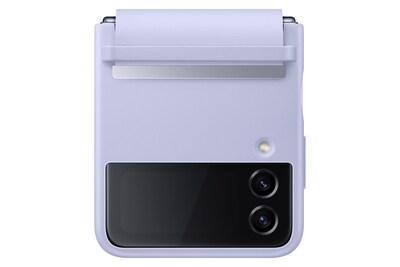 Foto 1 | Funda De Piel Con Solapa Para Samsung Galaxy Z Flip4, Color Morado - Venta Internacional.