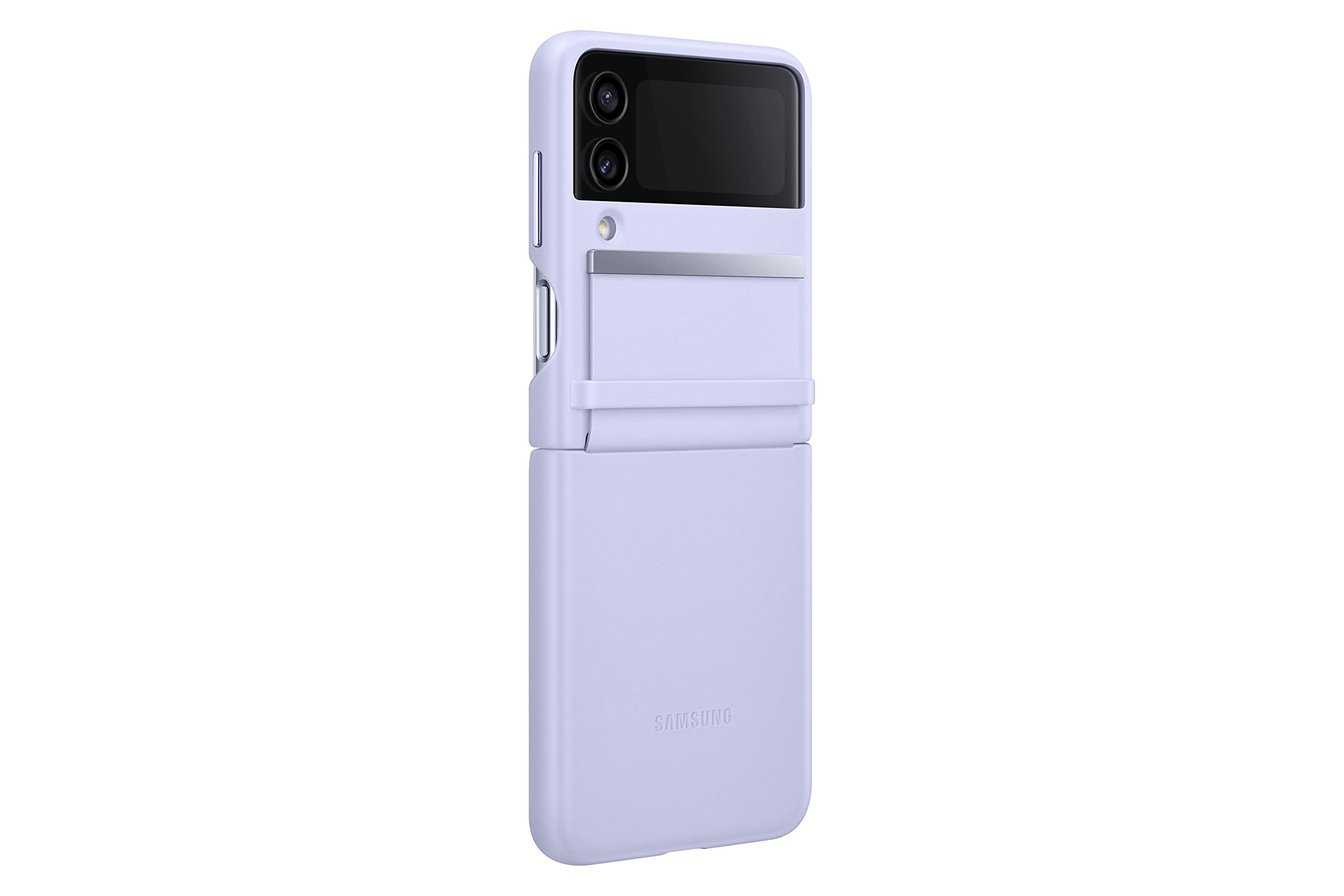 Foto 3 pulgar | Funda De Piel Con Solapa Para Samsung Galaxy Z Flip4, Color Morado - Venta Internacional.