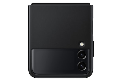 Foto 2 | Funda Para Teléfono Samsung Galaxy Z Flip 3 De Piel Negra - Venta Internacional.