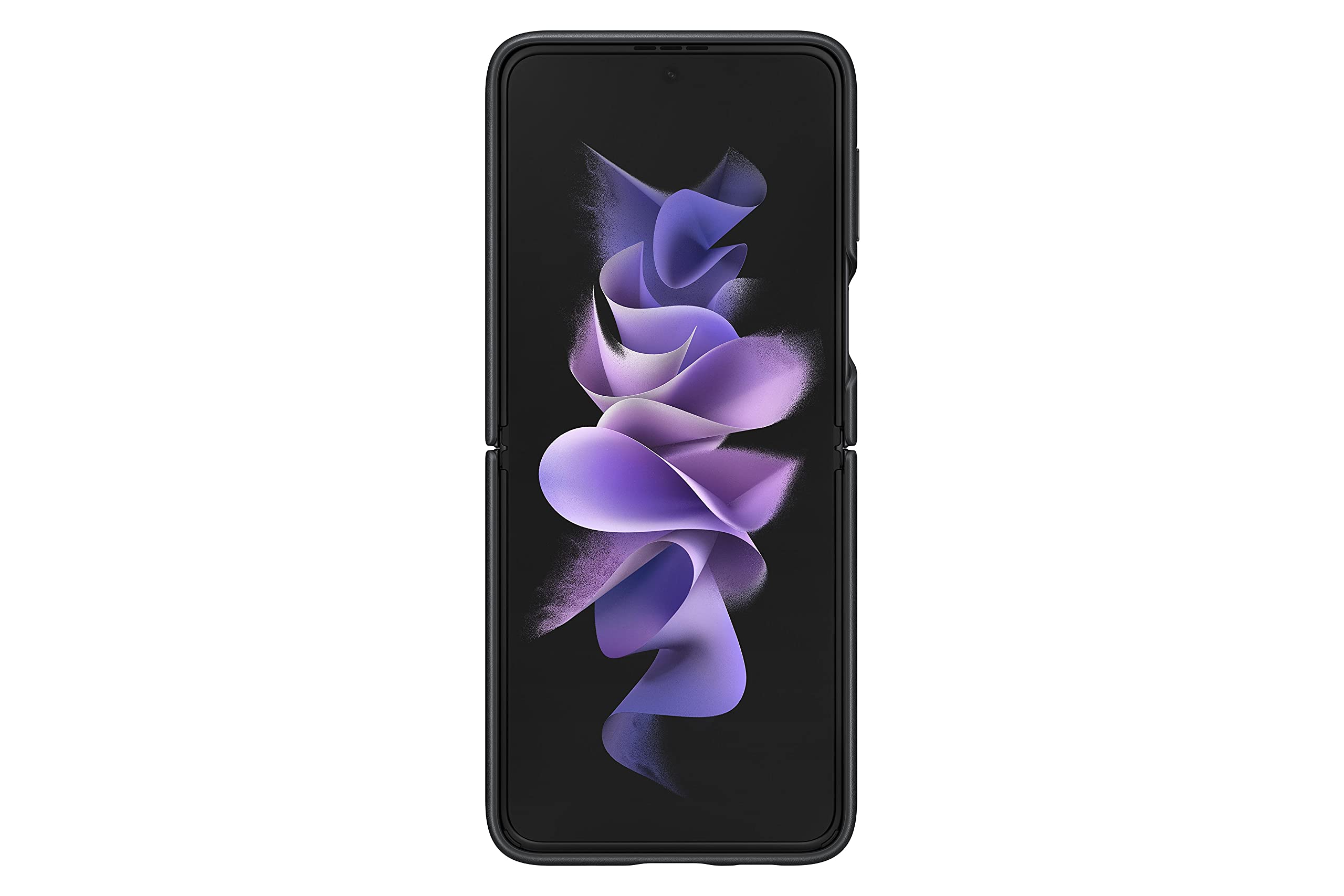 Foto 4 pulgar | Funda Para Teléfono Samsung Galaxy Z Flip 3 De Piel Negra - Venta Internacional.