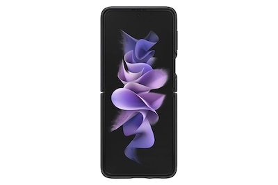 Foto 3 | Funda Para Teléfono Samsung Galaxy Z Flip 3 De Piel Negra - Venta Internacional.