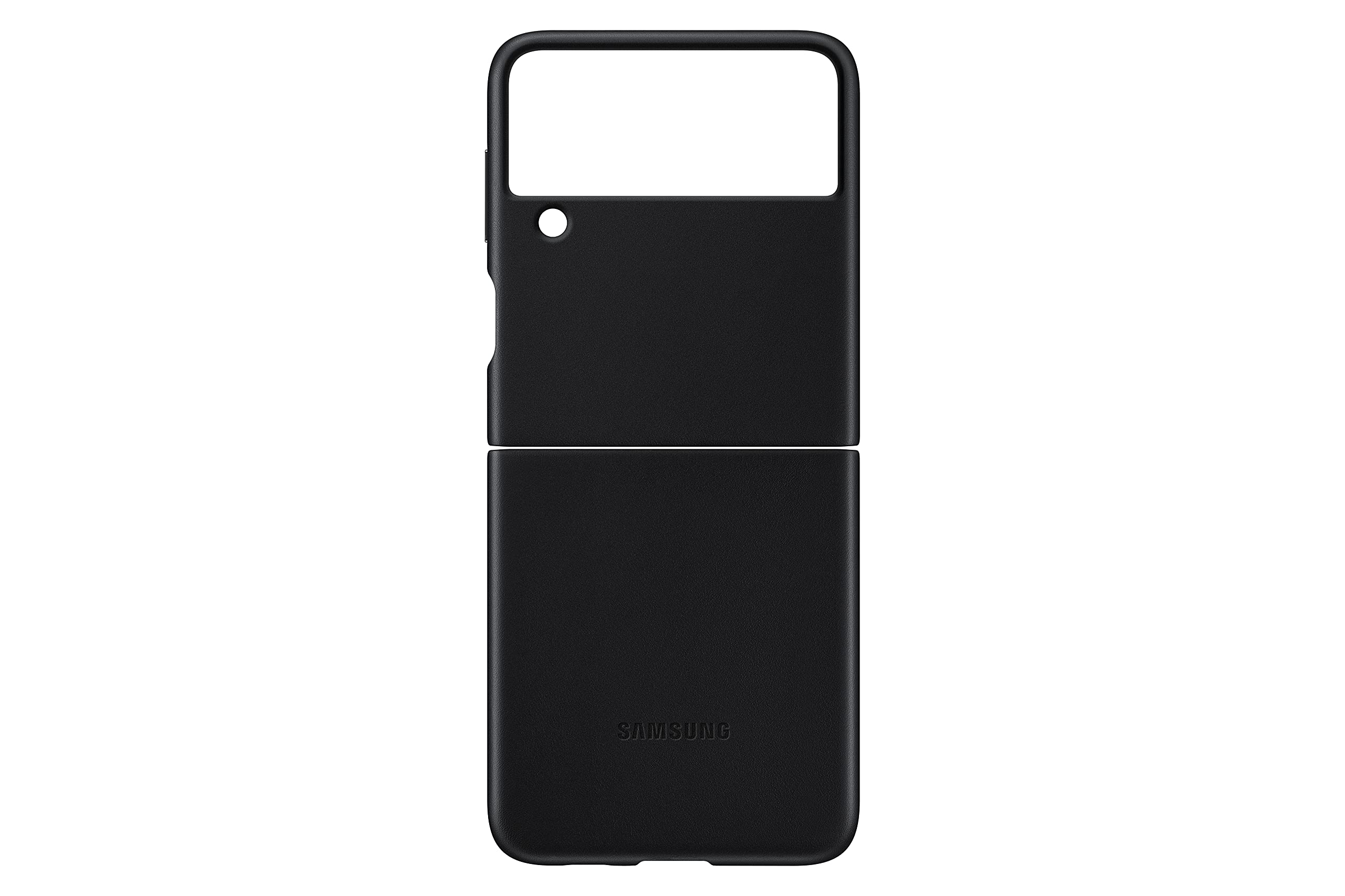 Foto 5 pulgar | Funda Para Teléfono Samsung Galaxy Z Flip 3 De Piel Negra - Venta Internacional.