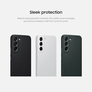 Foto 7 | Funda De Piel Para Samsung Galaxy S22, Color Gris Claro - Venta Internacional.