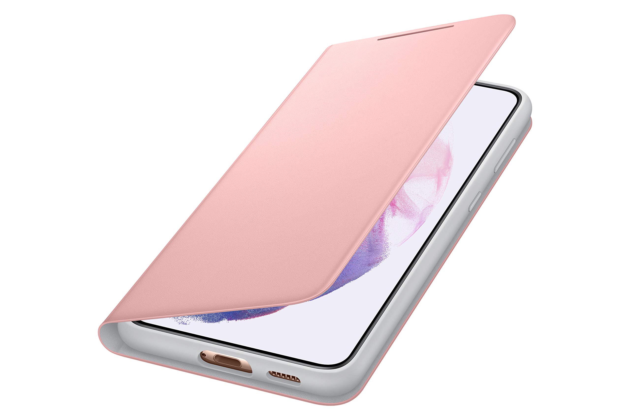 Foto 3 pulgar | Funda Led Tipo Cartera Para Samsung Galaxy S21+, Versión Estadounidense, Rosa - Venta Internacional.