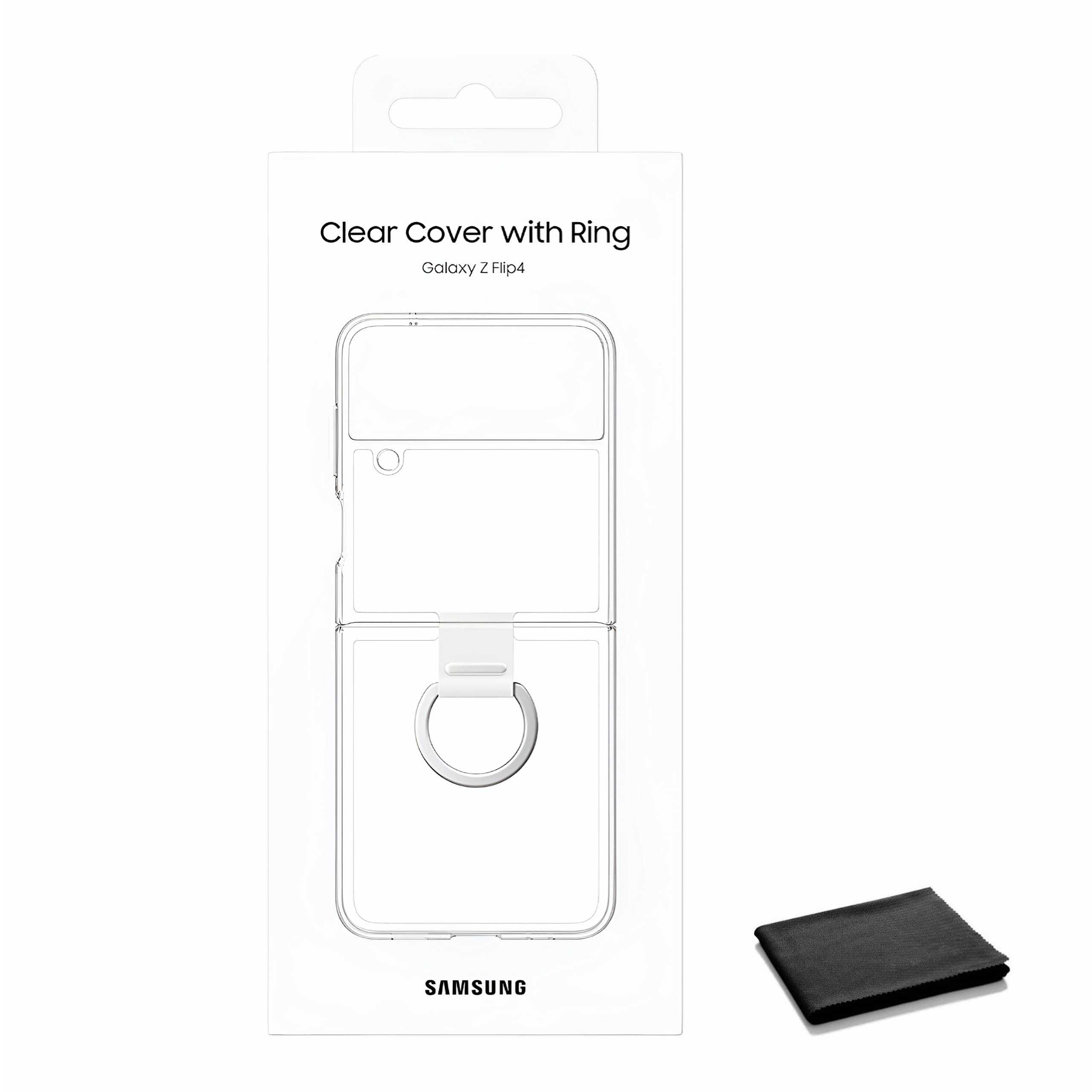 Funda Para Teléfono Samsung Galaxy Z Flip 4 Transparente Con Anillo Y Cubierta Transparente - Venta Internacional.