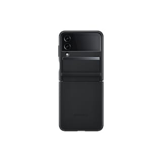 Foto 2 | Funda De Piel Negra Oficial Para Samsung Galaxy Z Flip4 - Venta Internacional.