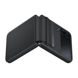 Foto 5 | Funda De Piel Negra Oficial Para Samsung Galaxy Z Flip4 - Venta Internacional.
