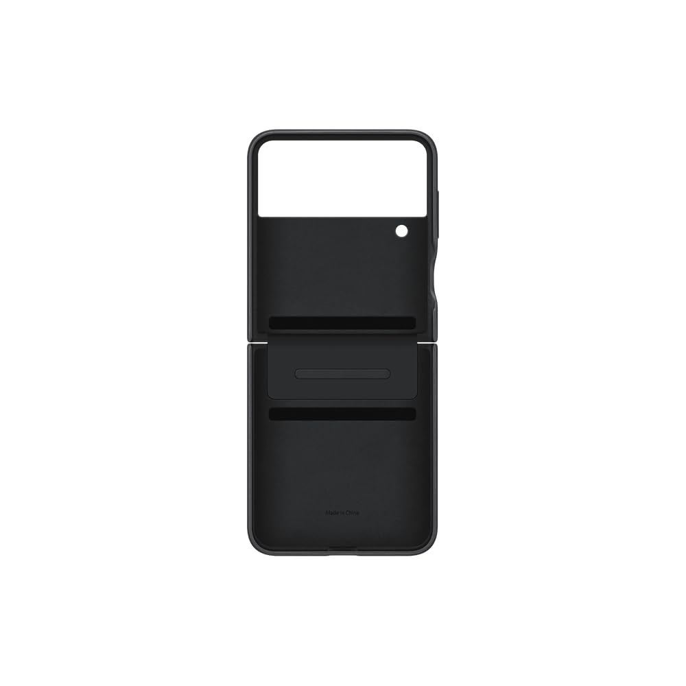Foto 7 pulgar | Funda De Piel Negra Oficial Para Samsung Galaxy Z Flip4 - Venta Internacional.