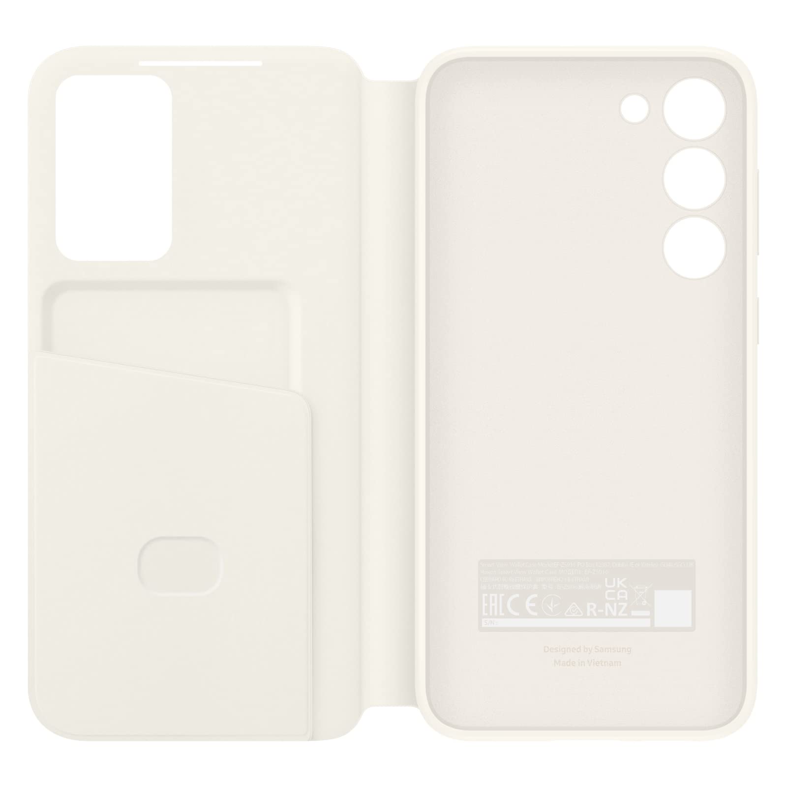 Foto 5 pulgar | Funda Para Teléfono S-view Wallet Samsung Galaxy S23 Cream - Venta Internacional.