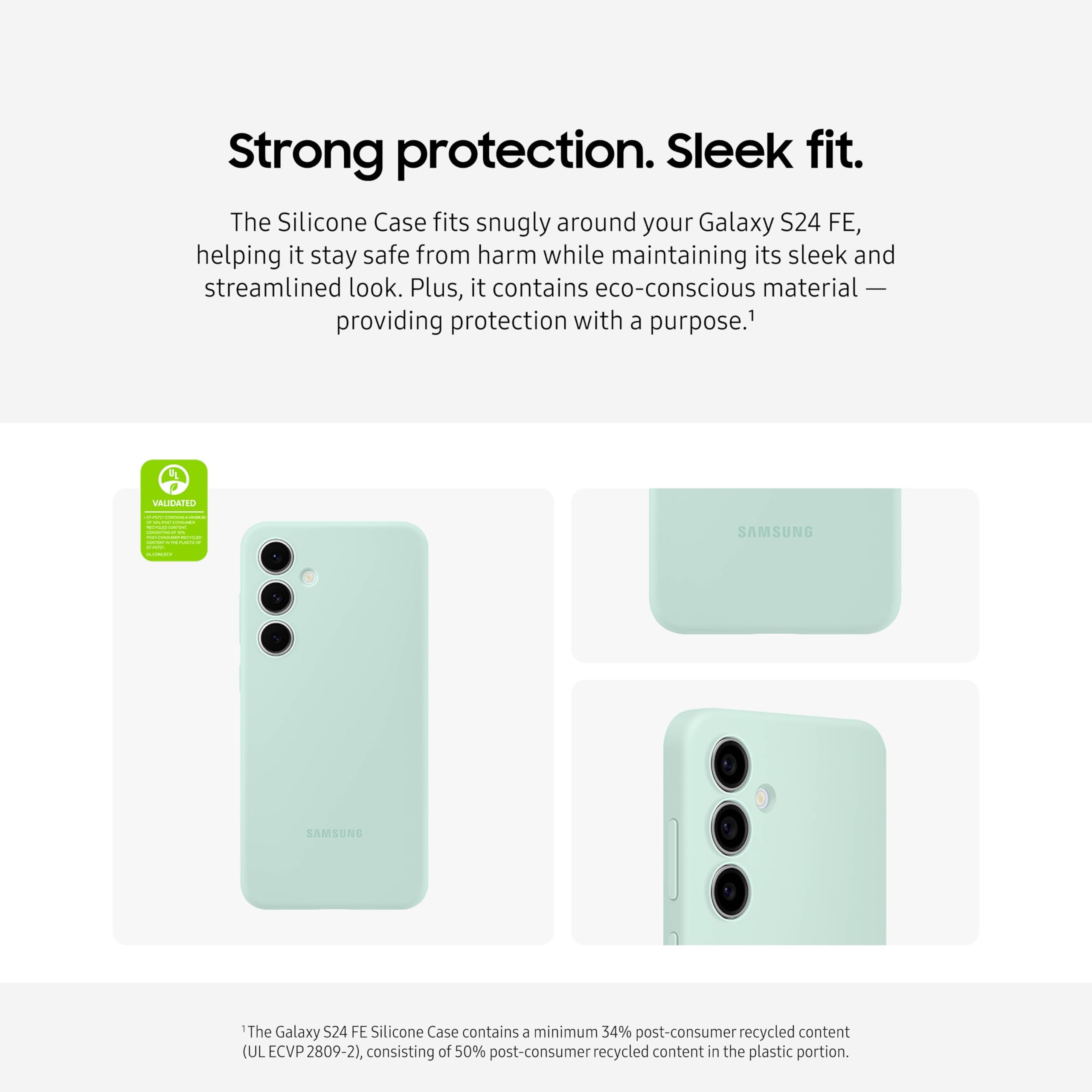 Foto 7 | Funda Para Teléfono Samsung Galaxy S24 Fe Silicona Azul - Venta Internacional.
