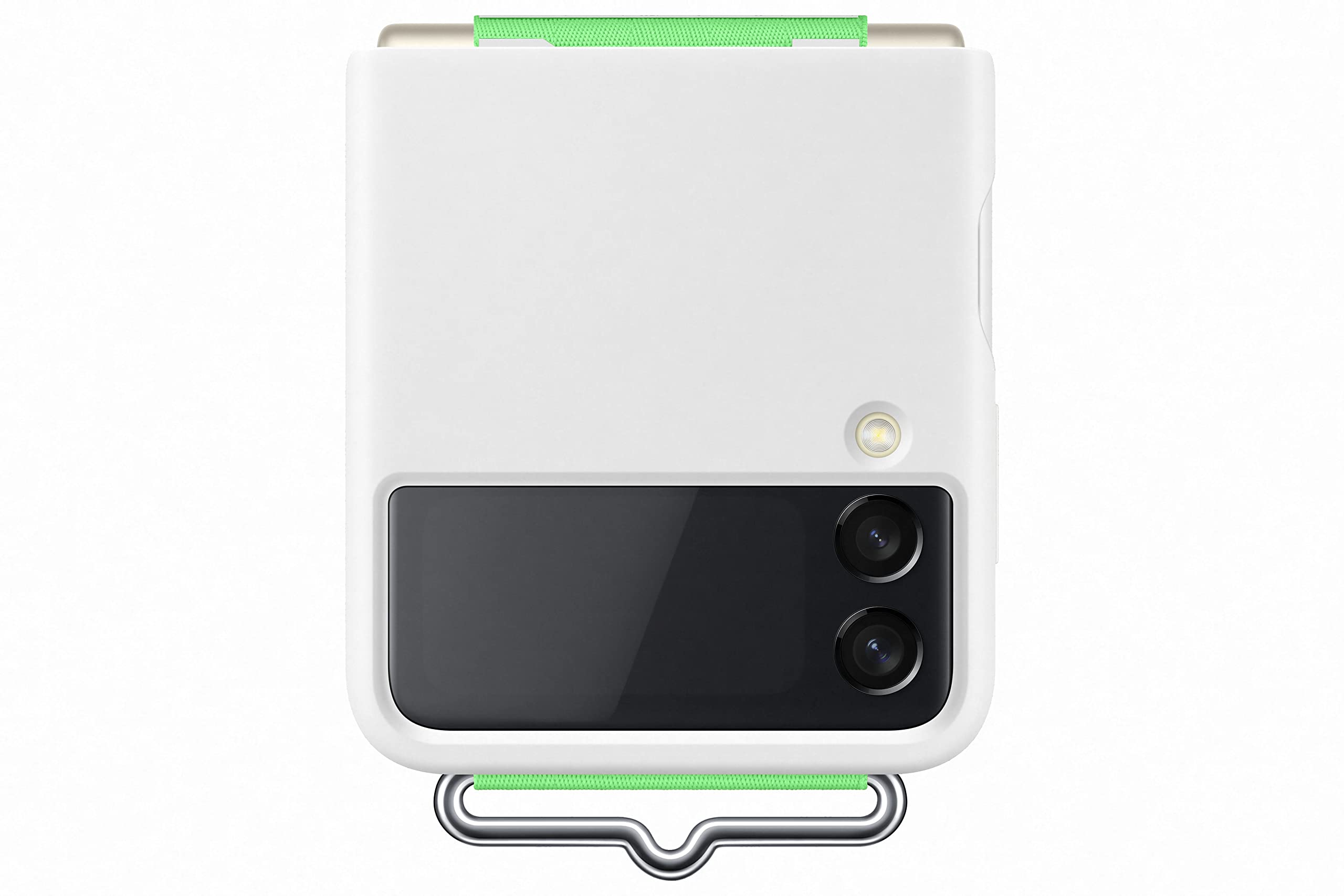 Foto 1 | Funda De Silicona Para Samsung Galaxy Z Flip3 Con Correa, Color Blanco - Venta Internacional.