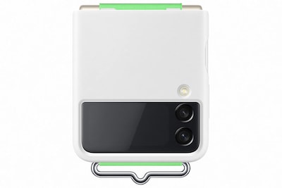 Foto 1 | Funda De Silicona Para Samsung Galaxy Z Flip3 Con Correa, Color Blanco - Venta Internacional.