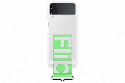 Foto 2 | Funda De Silicona Para Samsung Galaxy Z Flip3 Con Correa, Color Blanco - Venta Internacional.
