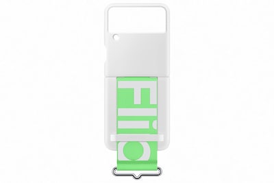 Foto 4 | Funda De Silicona Para Samsung Galaxy Z Flip3 Con Correa, Color Blanco - Venta Internacional.