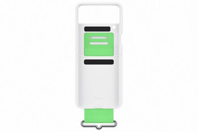 Foto 5 | Funda De Silicona Para Samsung Galaxy Z Flip3 Con Correa, Color Blanco - Venta Internacional.