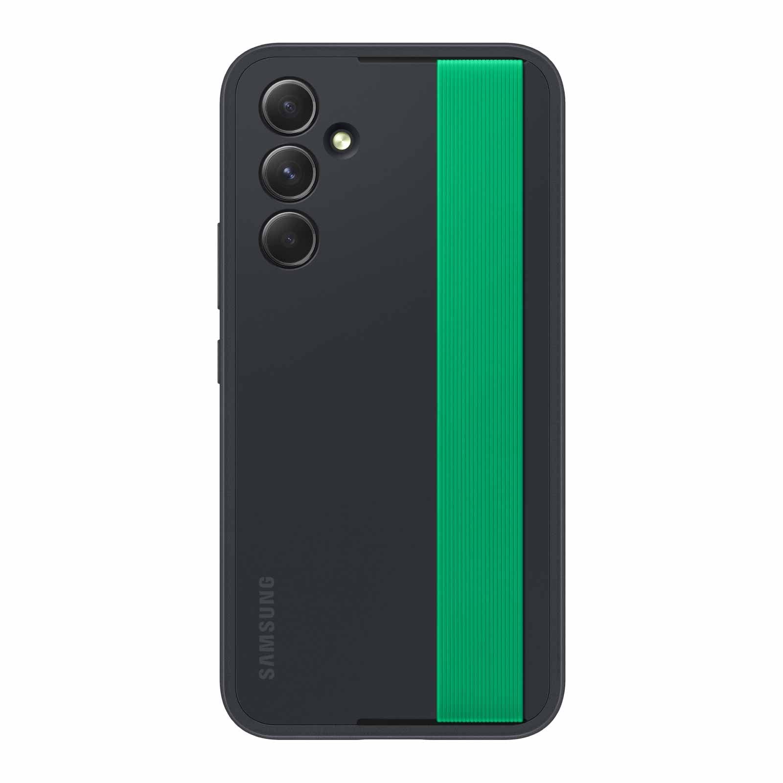Foto 2 pulgar | Funda Para Teléfono Samsung Galaxy A54 5g Haze Grip Con Correas, Color Negro - Venta Internacional.