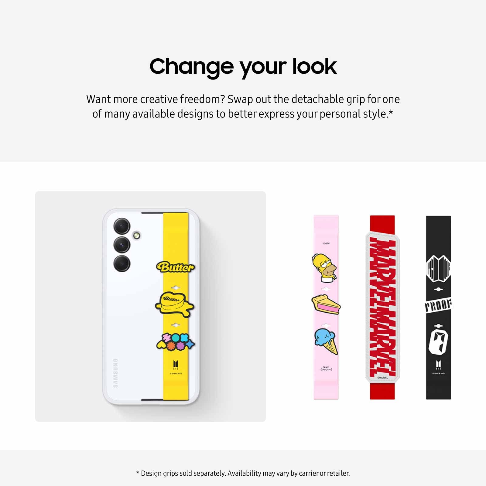 Foto 3 pulgar | Funda Para Teléfono Samsung Galaxy A54 5g Haze Grip Con Correas, Color Negro - Venta Internacional.