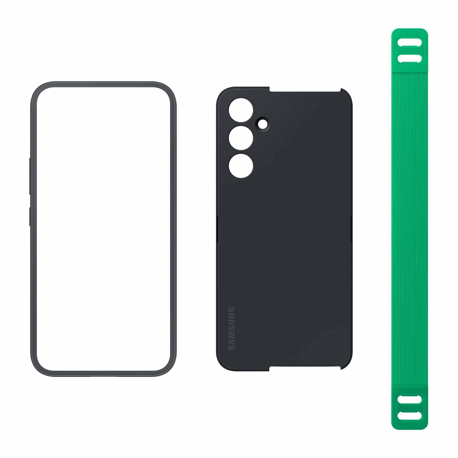 Foto 6 pulgar | Funda Para Teléfono Samsung Galaxy A54 5g Haze Grip Con Correas, Color Negro - Venta Internacional.