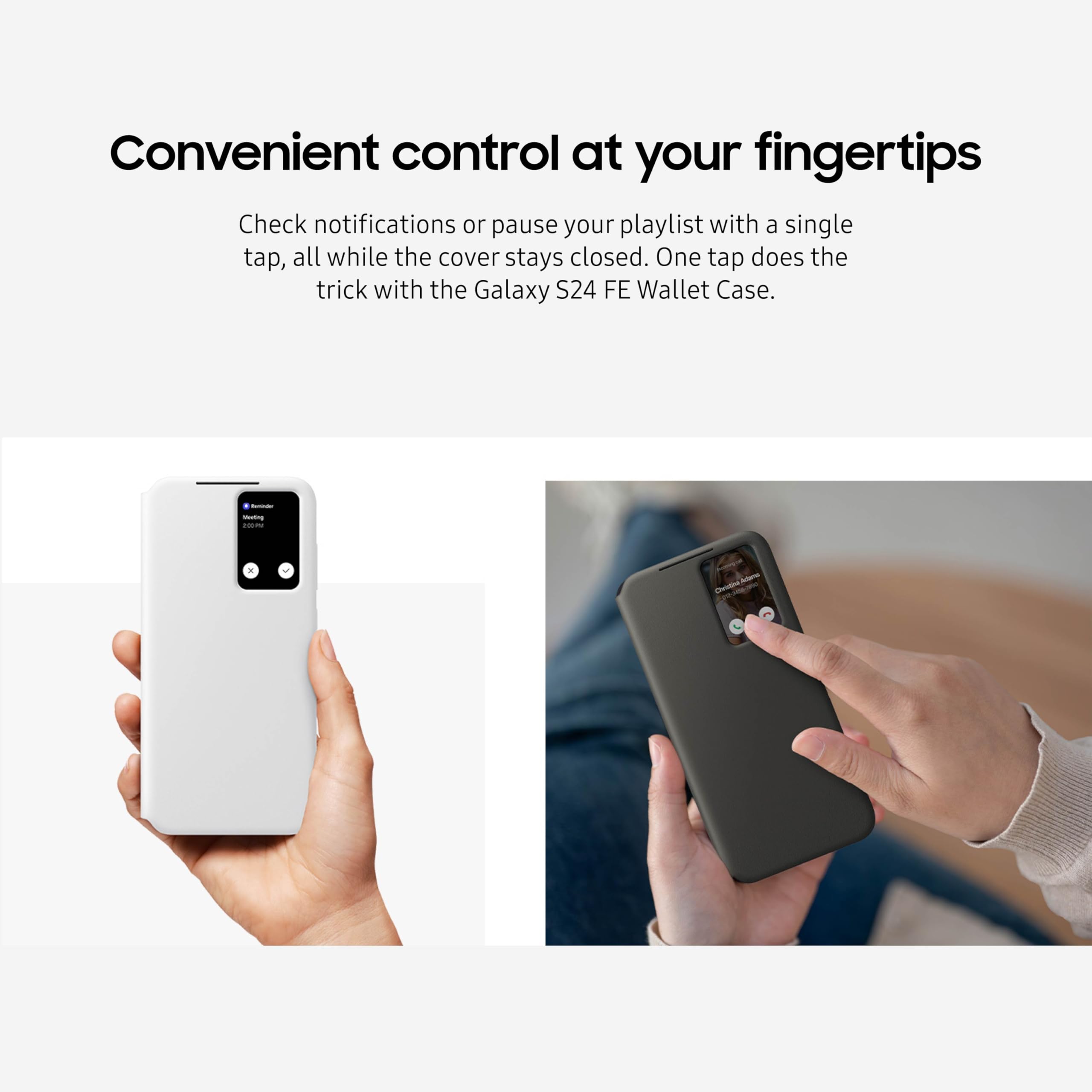 Foto 7 pulgar | Funda Para Teléfono Samsung Galaxy S24 Fe Con Smart View Negra - Venta Internacional.