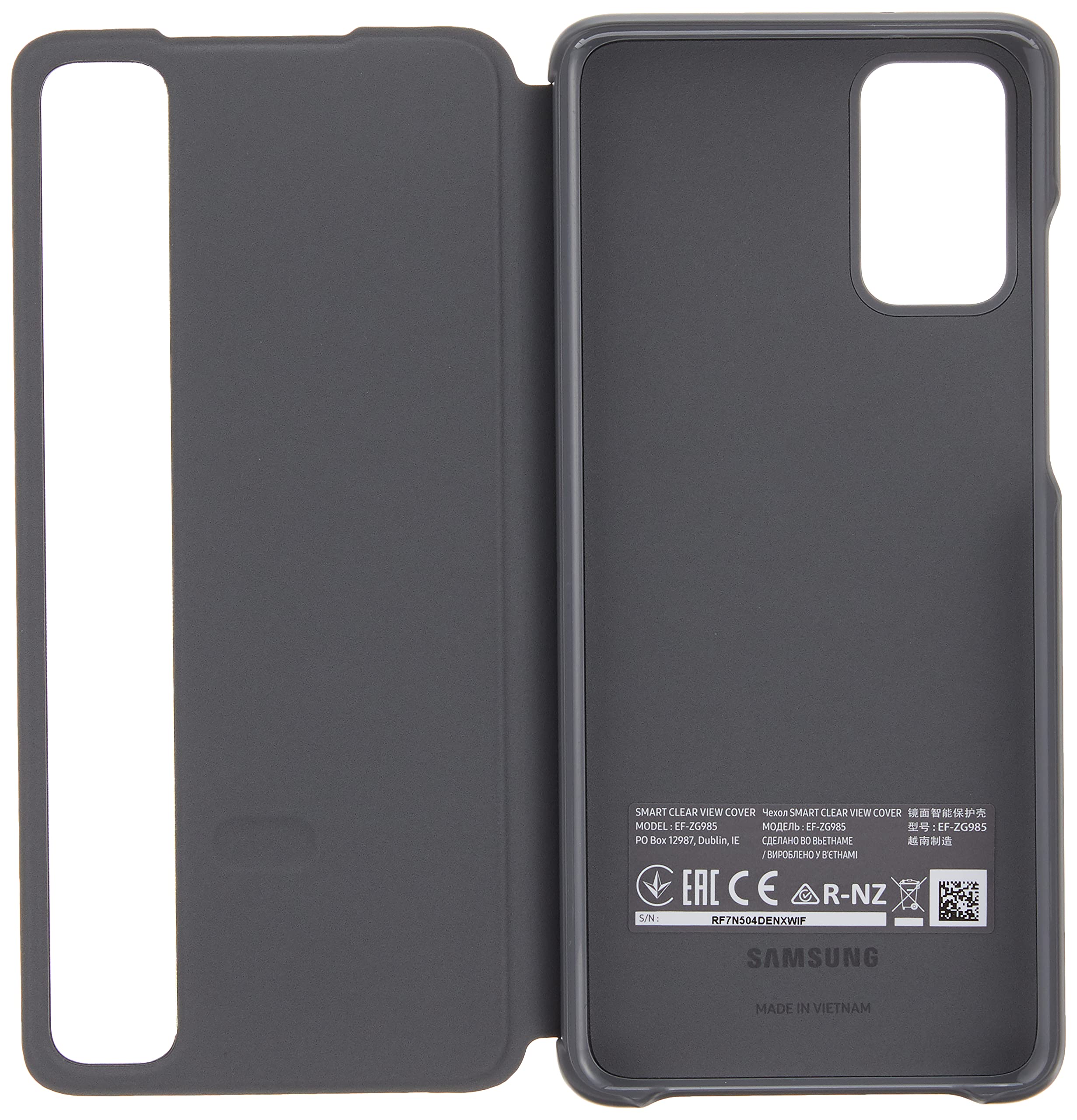 Foto 5 pulgar | Funda Con Tapa Para Samsung Galaxy S20+ Plus S-view, Color Gris - Venta Internacional.