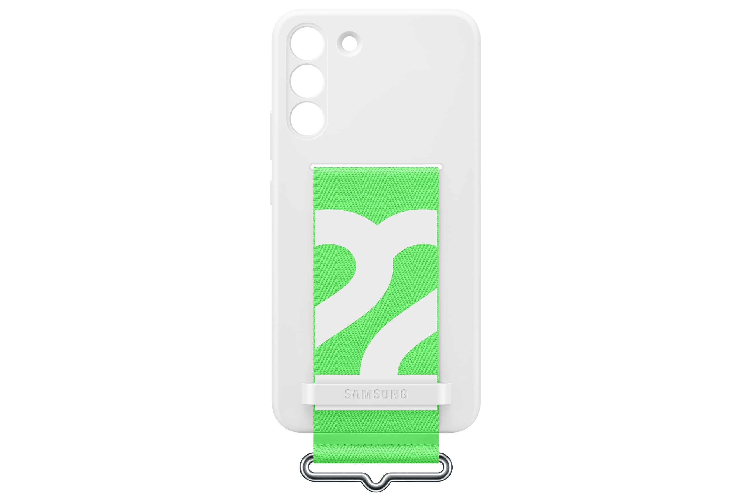 Funda De Silicona Para Samsung Galaxy S22+ Con Correa Blanca - Venta Internacional.