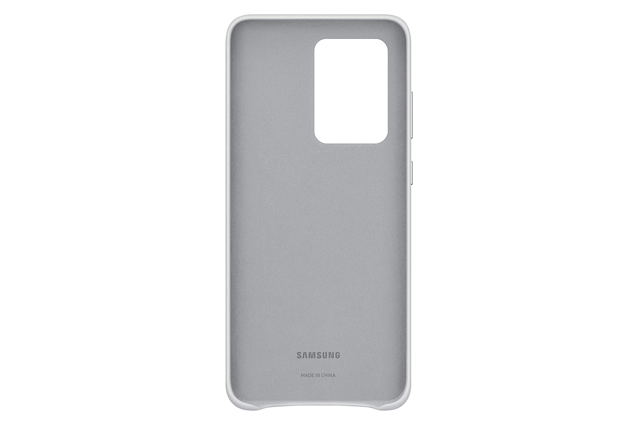 Foto 4 pulgar | Funda Trasera De Piel Para Samsung Galaxy S20 Ultra, Color Plateado - Venta Internacional.