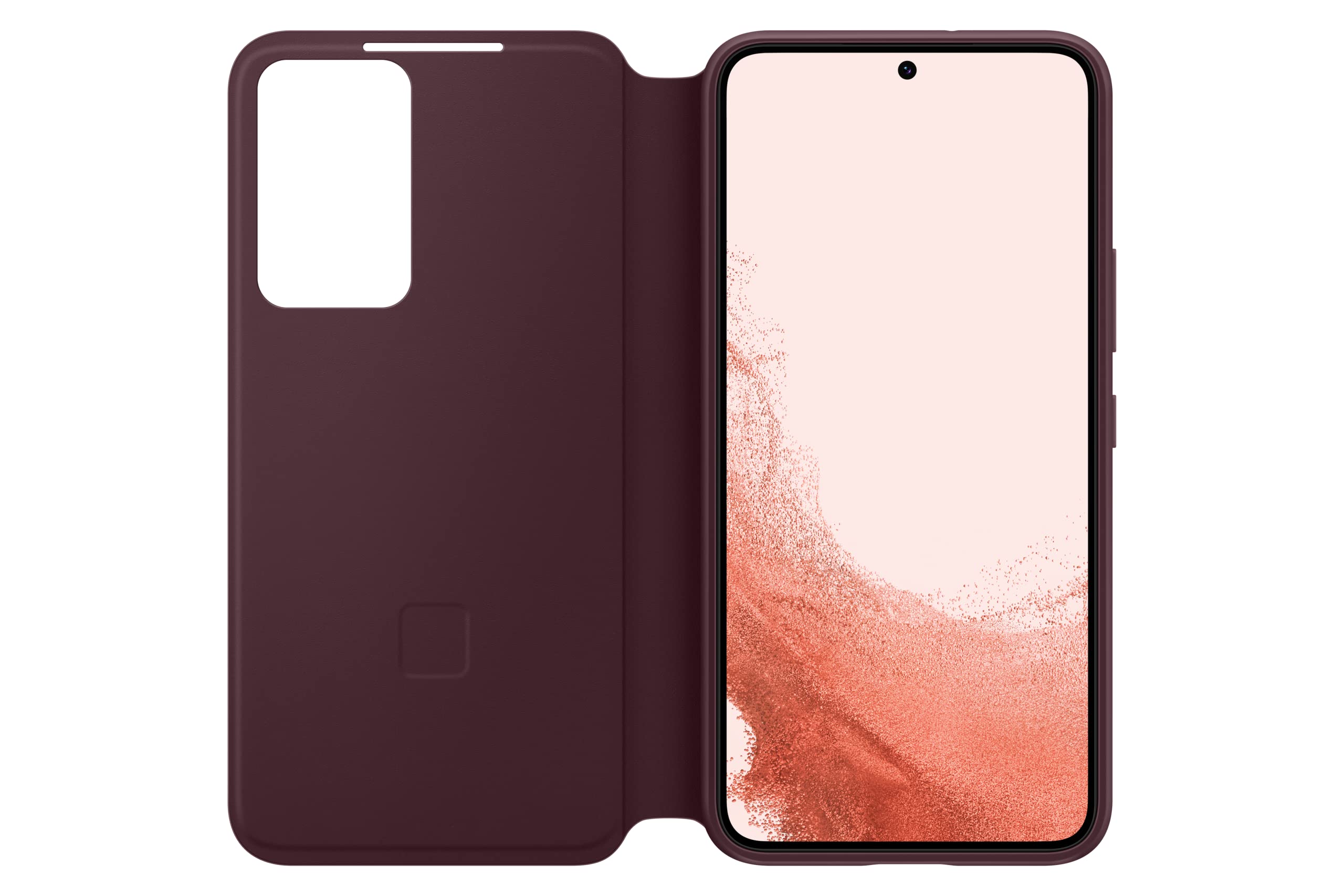 Foto 2 pulgar | Funda Para Teléfono Samsung Galaxy S22 S-view Flip Cover, Color Burdeos - Venta Internacional.