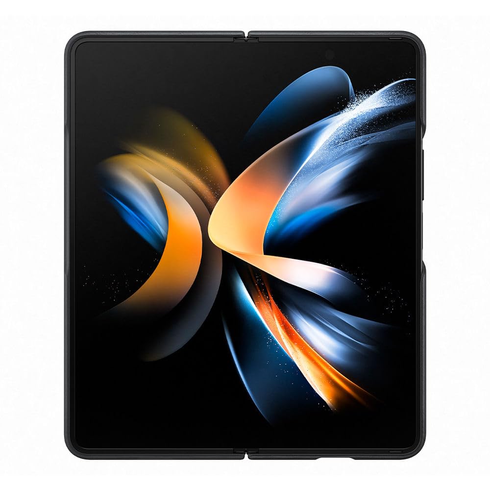 Foto 3 pulgar | Funda De Piel Negra Oficial Para Samsung Galaxy Z Fold4 - Venta Internacional.