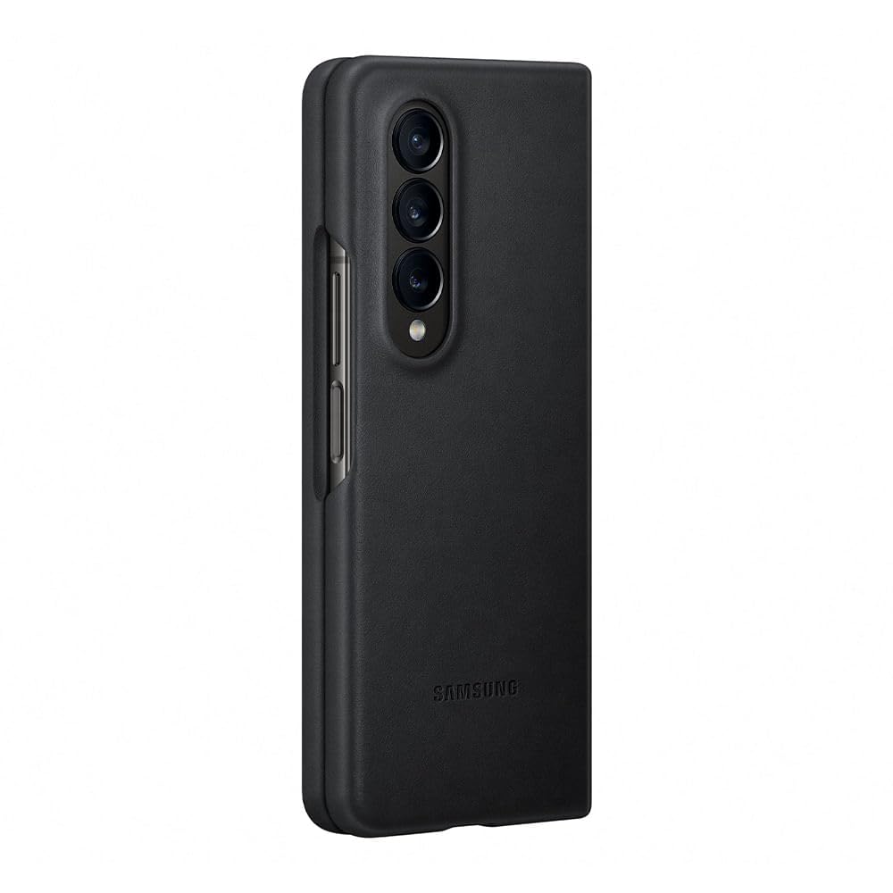Foto 5 pulgar | Funda De Piel Negra Oficial Para Samsung Galaxy Z Fold4 - Venta Internacional.
