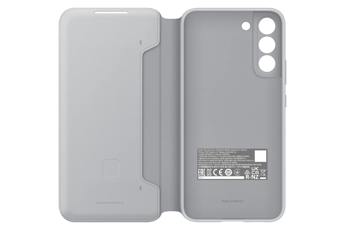 Foto 4 pulgar | Funda Para Teléfono Samsung Galaxy S22+ Led View Cover, Gris Claro - Venta Internacional.