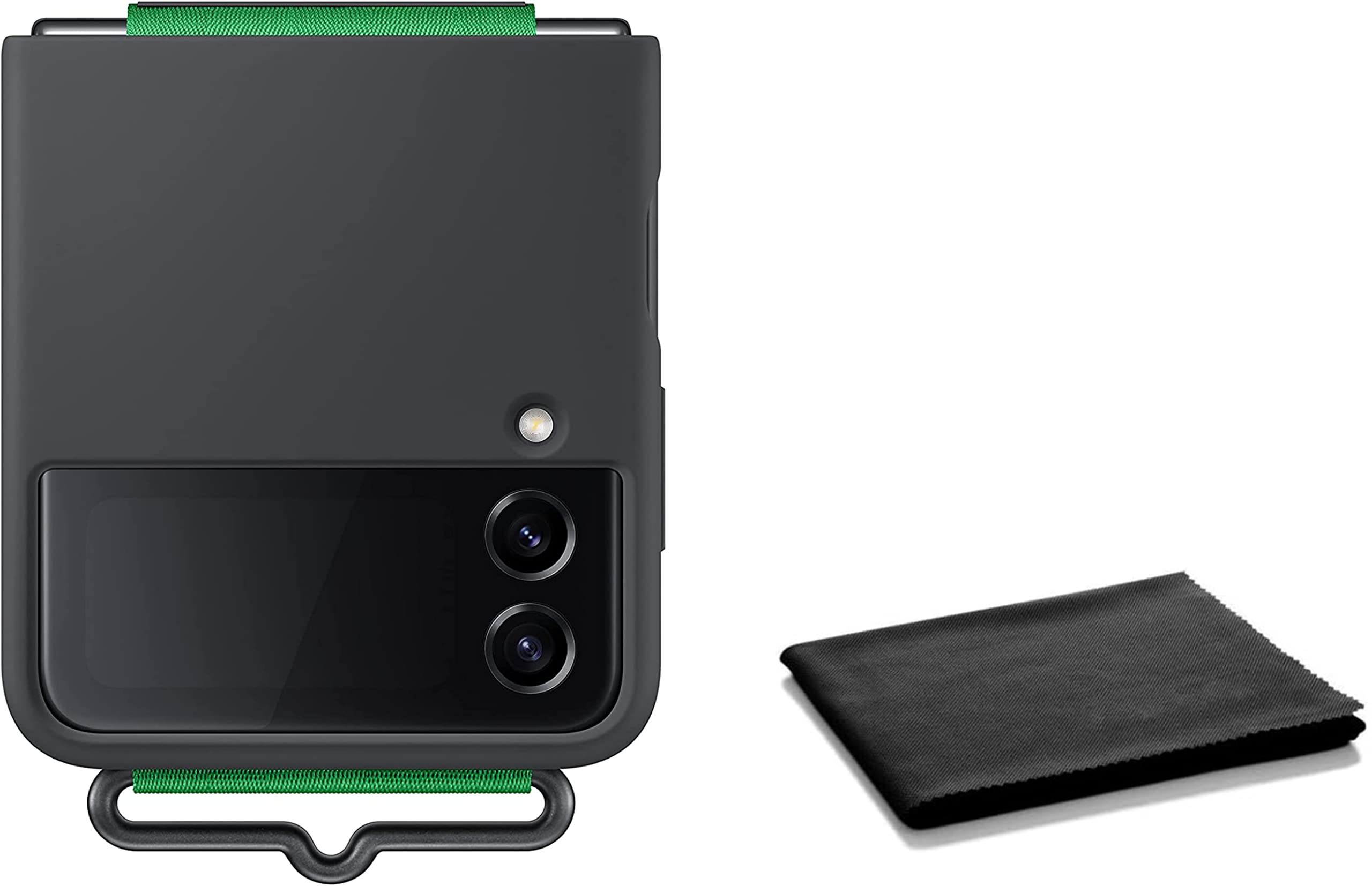 Foto 2 pulgar | Funda De Silicona Para Samsung Galaxy Z Flip 4 Con Correa Negra - Venta Internacional.