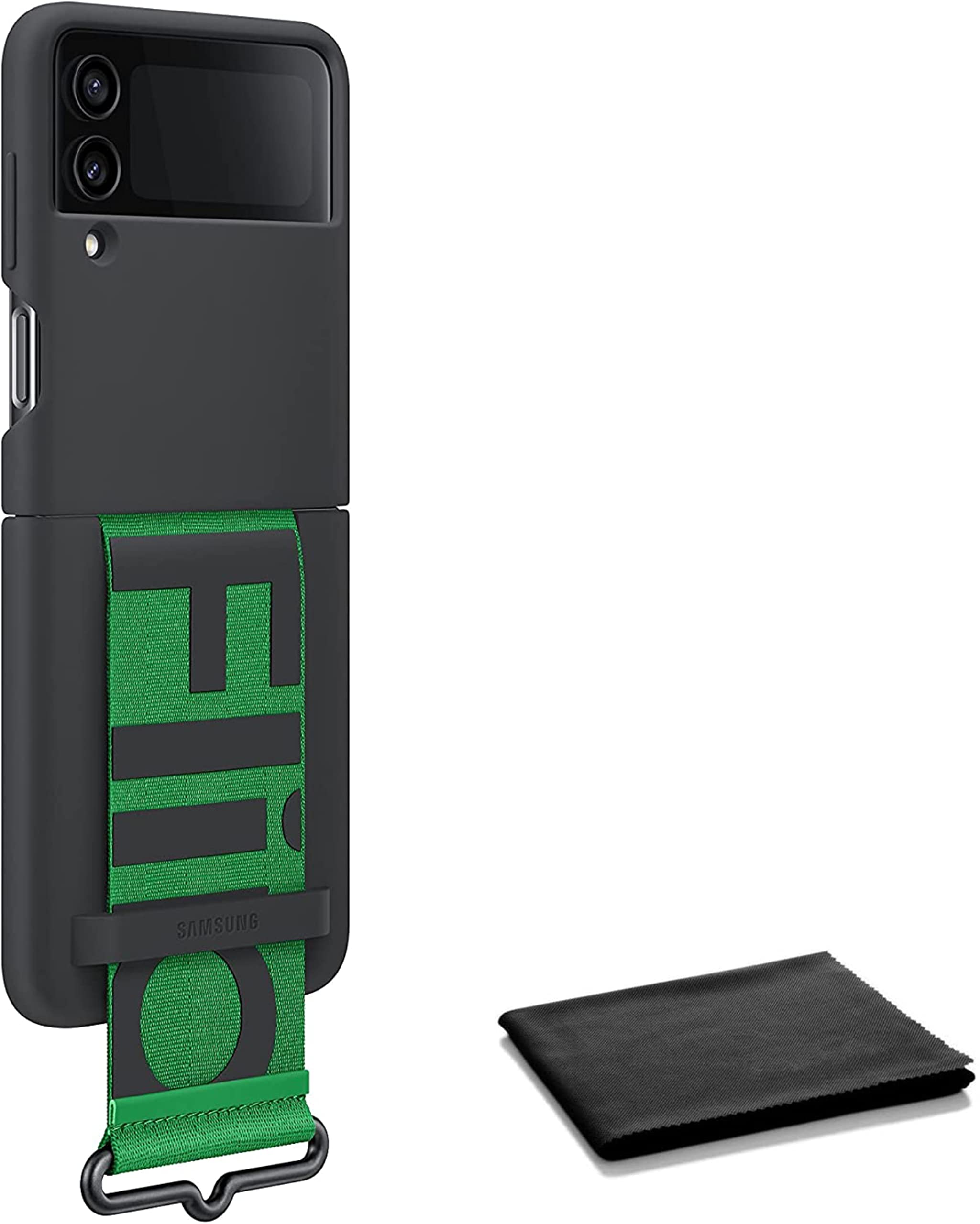 Foto 4 pulgar | Funda De Silicona Para Samsung Galaxy Z Flip 4 Con Correa Negra - Venta Internacional.