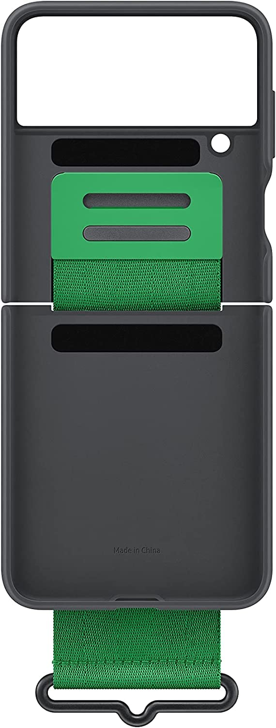 Foto 5 pulgar | Funda De Silicona Para Samsung Galaxy Z Flip 4 Con Correa Negra - Venta Internacional.
