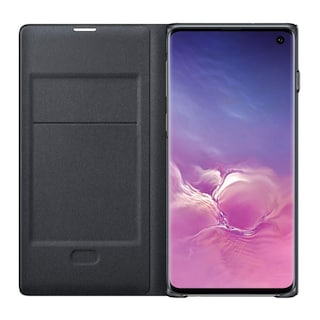 Foto 4 | Funda Protectora Para Samsung Galaxy S10 Con Vista Led, Color Negro - Venta Internacional.