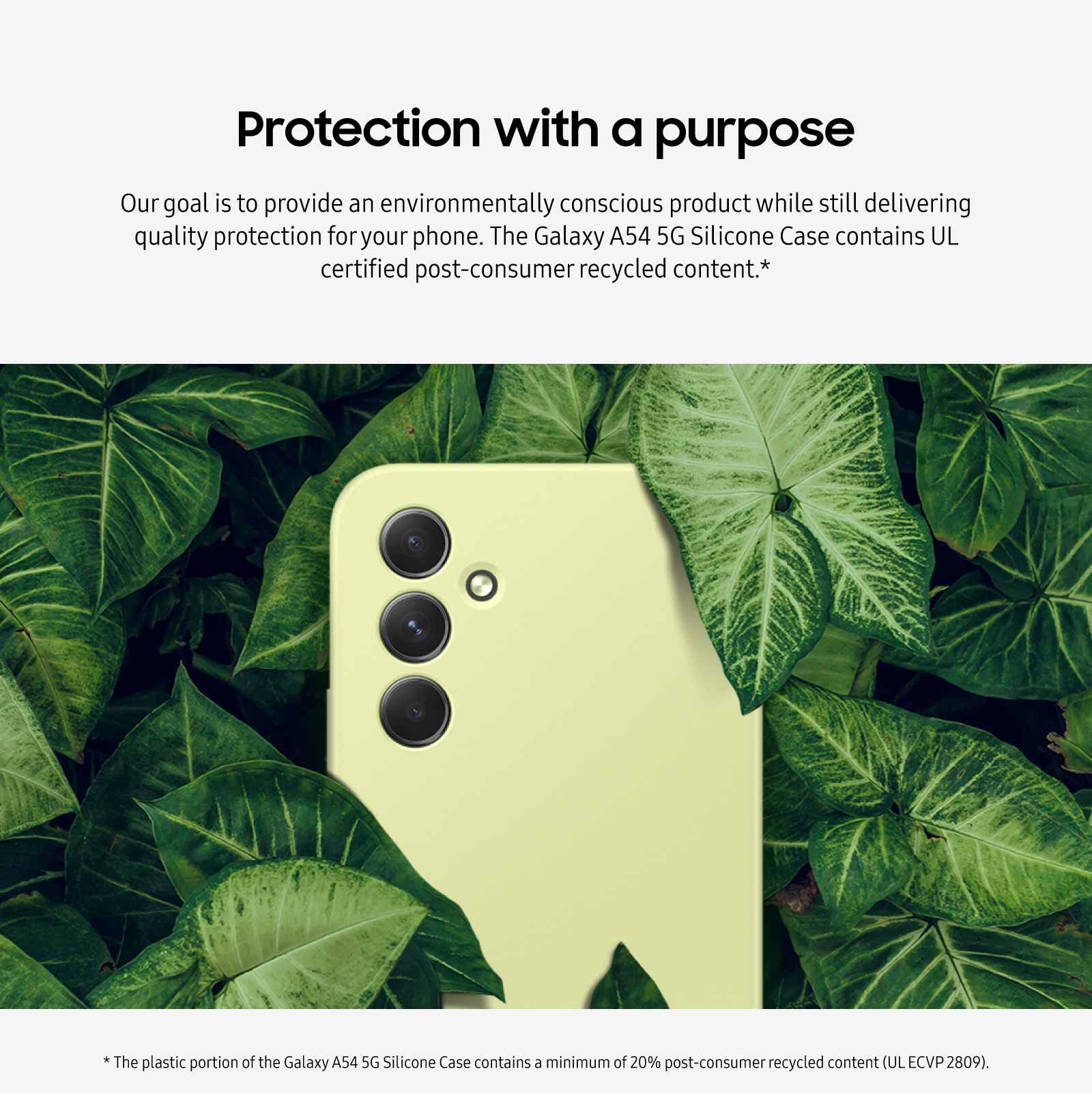 Foto 4 pulgar | Funda Protectora De Silicona Para Samsung Galaxy A54 5g, Color Lima - Venta Internacional.