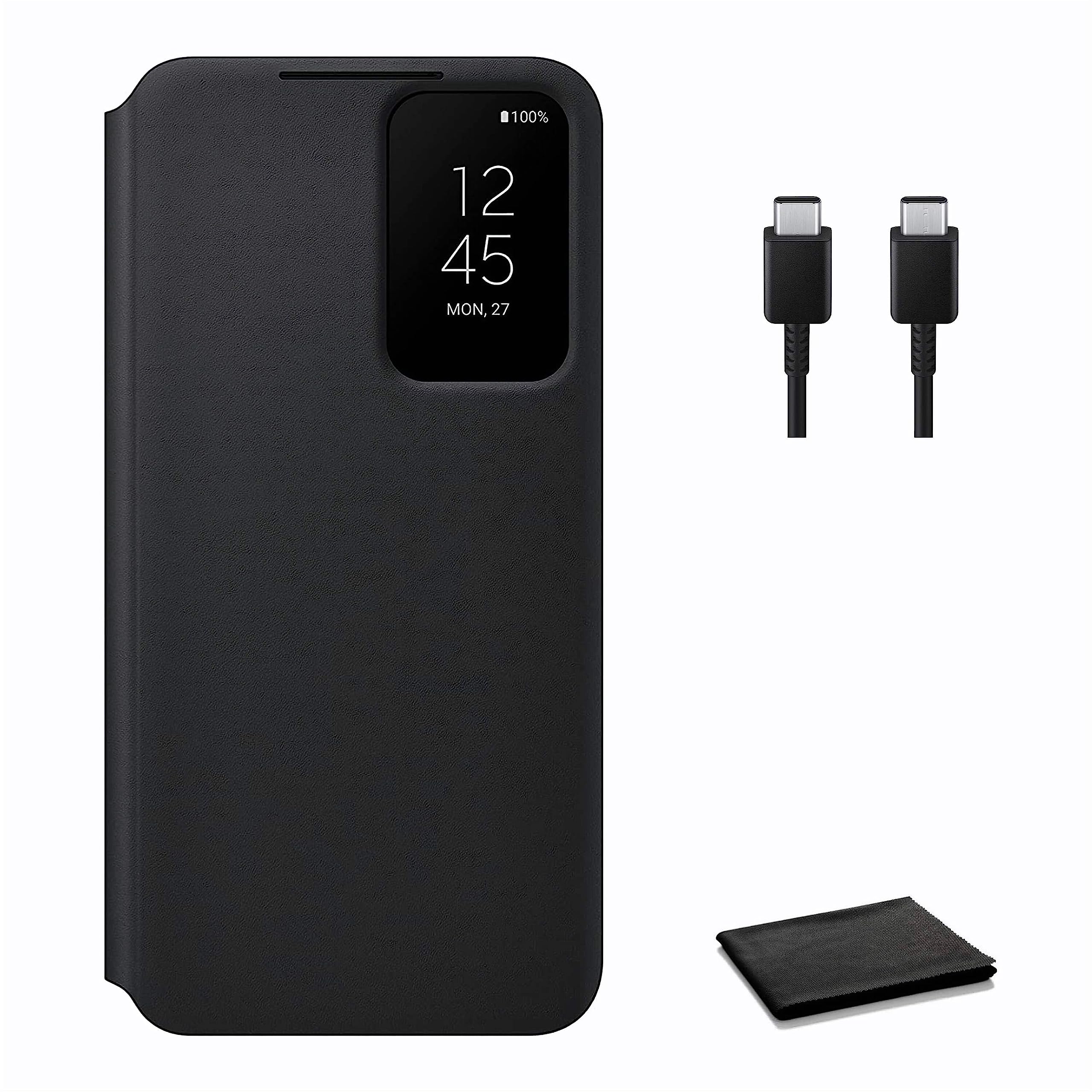 Foto 2 pulgar | Funda Para Teléfono Samsung Galaxy S22 S-view Flip Cover Negra - Venta Internacional.