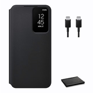 Foto 1 | Funda Para Teléfono Samsung Galaxy S22 S-view Flip Cover Negra - Venta Internacional.