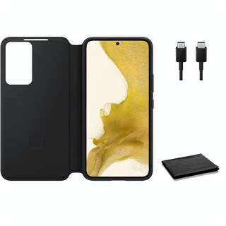 Foto 2 | Funda Para Teléfono Samsung Galaxy S22 S-view Flip Cover Negra - Venta Internacional.