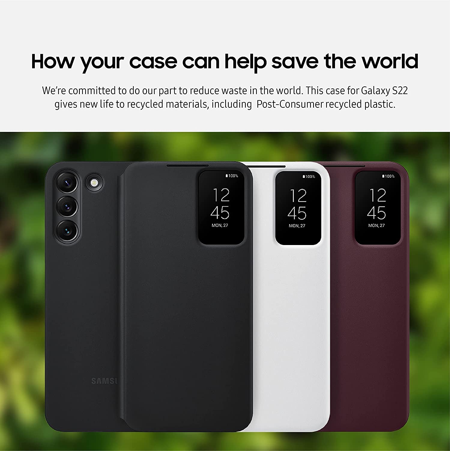 Foto 6 pulgar | Funda Para Teléfono Samsung Galaxy S22 S-view Flip Cover Negra - Venta Internacional.