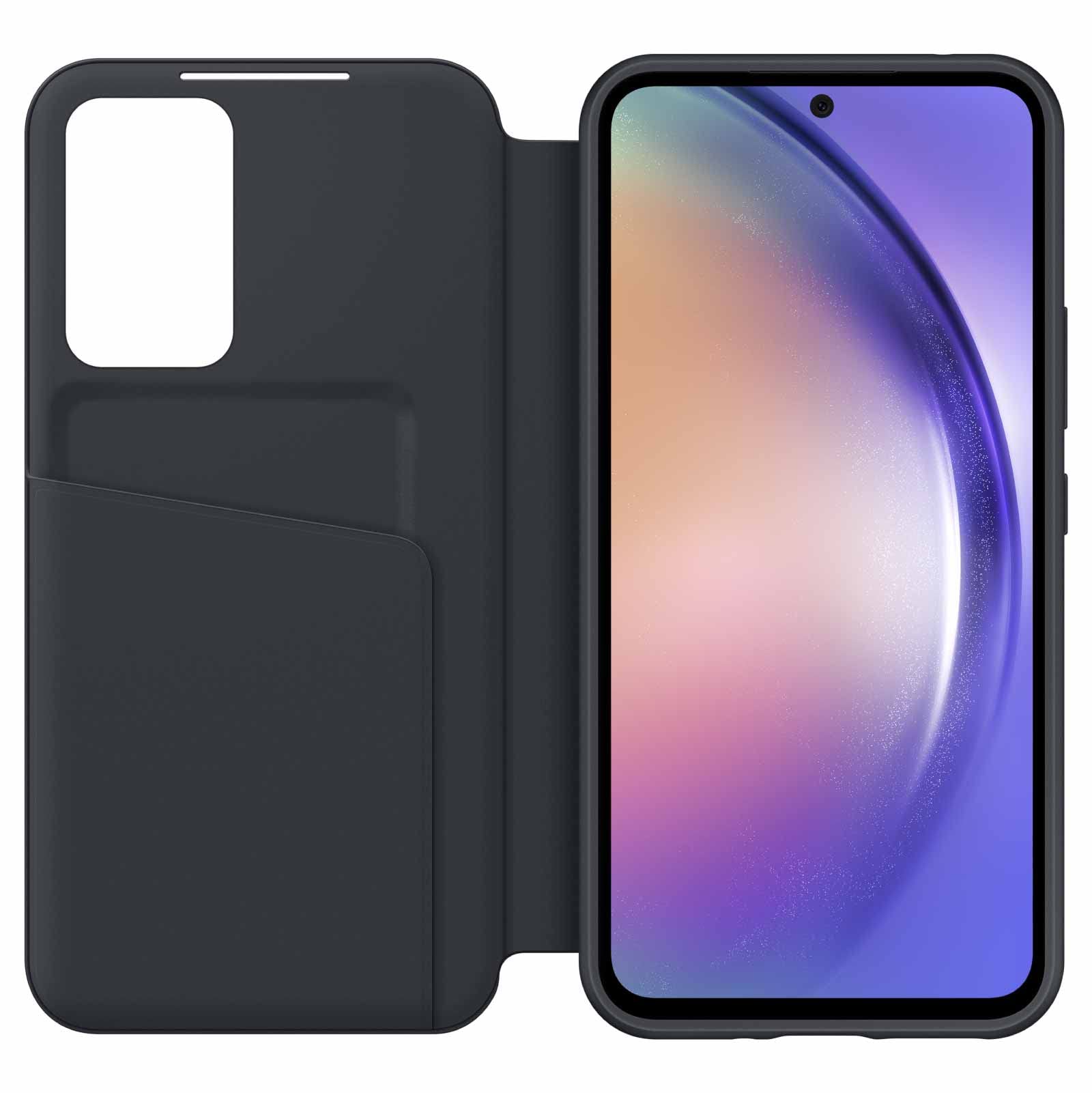 Foto 4 pulgar | Funda Para Teléfono Samsung Galaxy A54 5g S-view Wallet Negra - Venta Internacional.