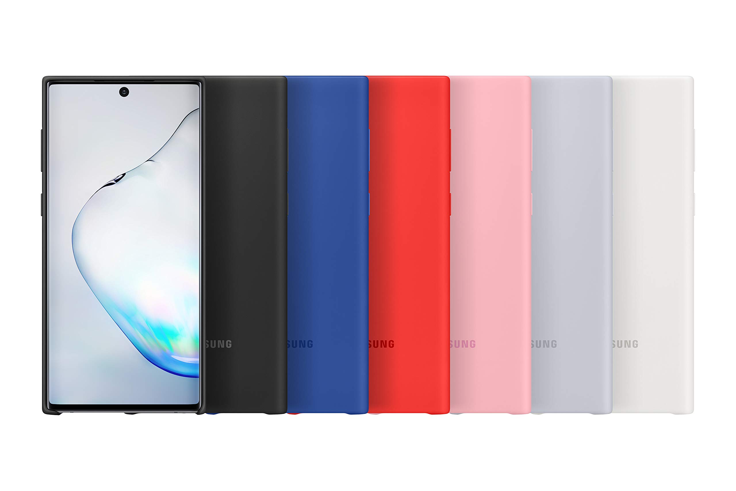 Foto 6 pulgar | Funda Protectora Trasera De Silicona Para Samsung Galaxy Note10, Azul - Venta Internacional.