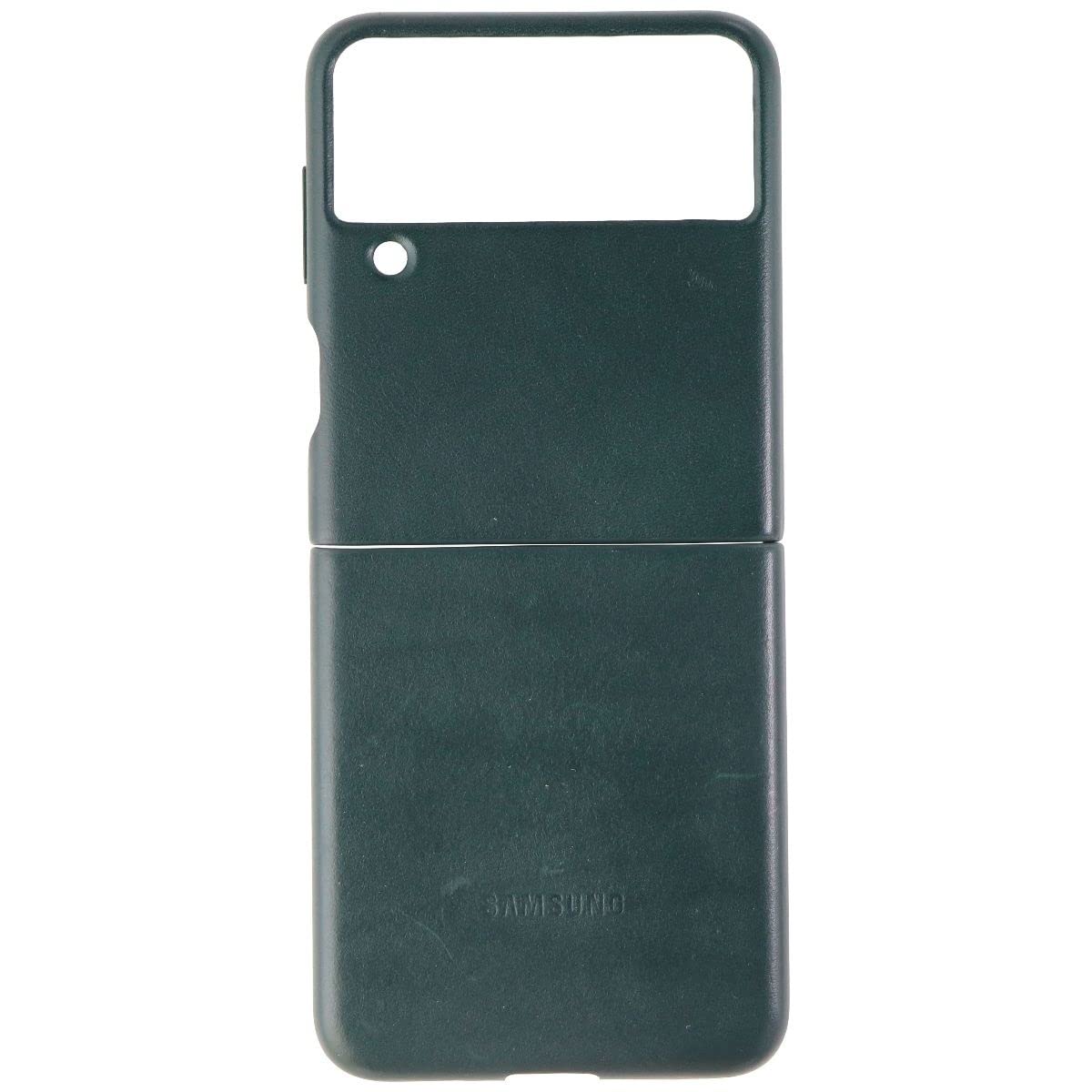 Foto 3 pulgar | Funda Para Teléfono Samsung Galaxy Z Flip 3 De Piel Verde - Venta Internacional.