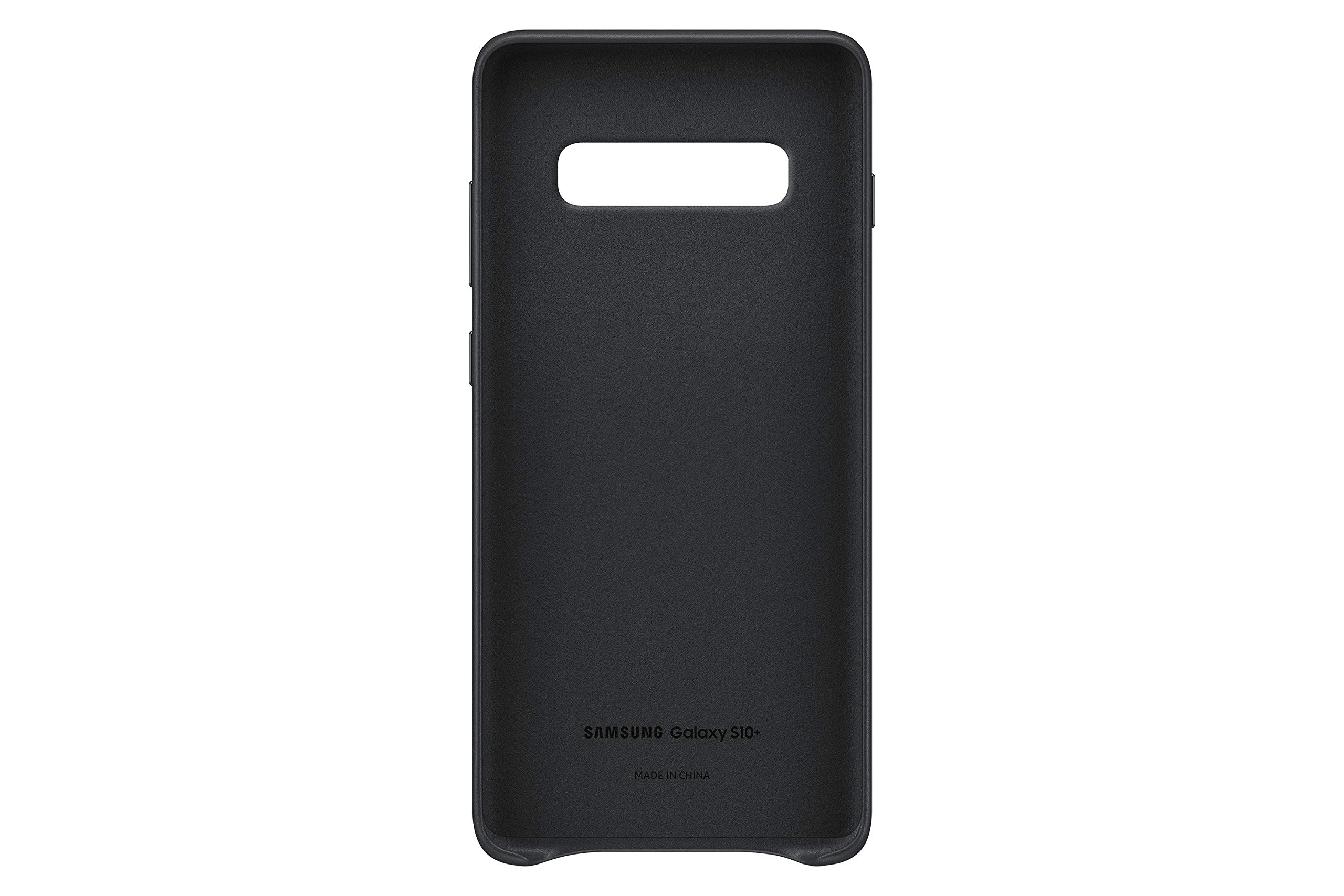 Foto 4 pulgar | Funda Para Samsung Galaxy S10+, Piel Trasera, Color Negro - Venta Internacional.
