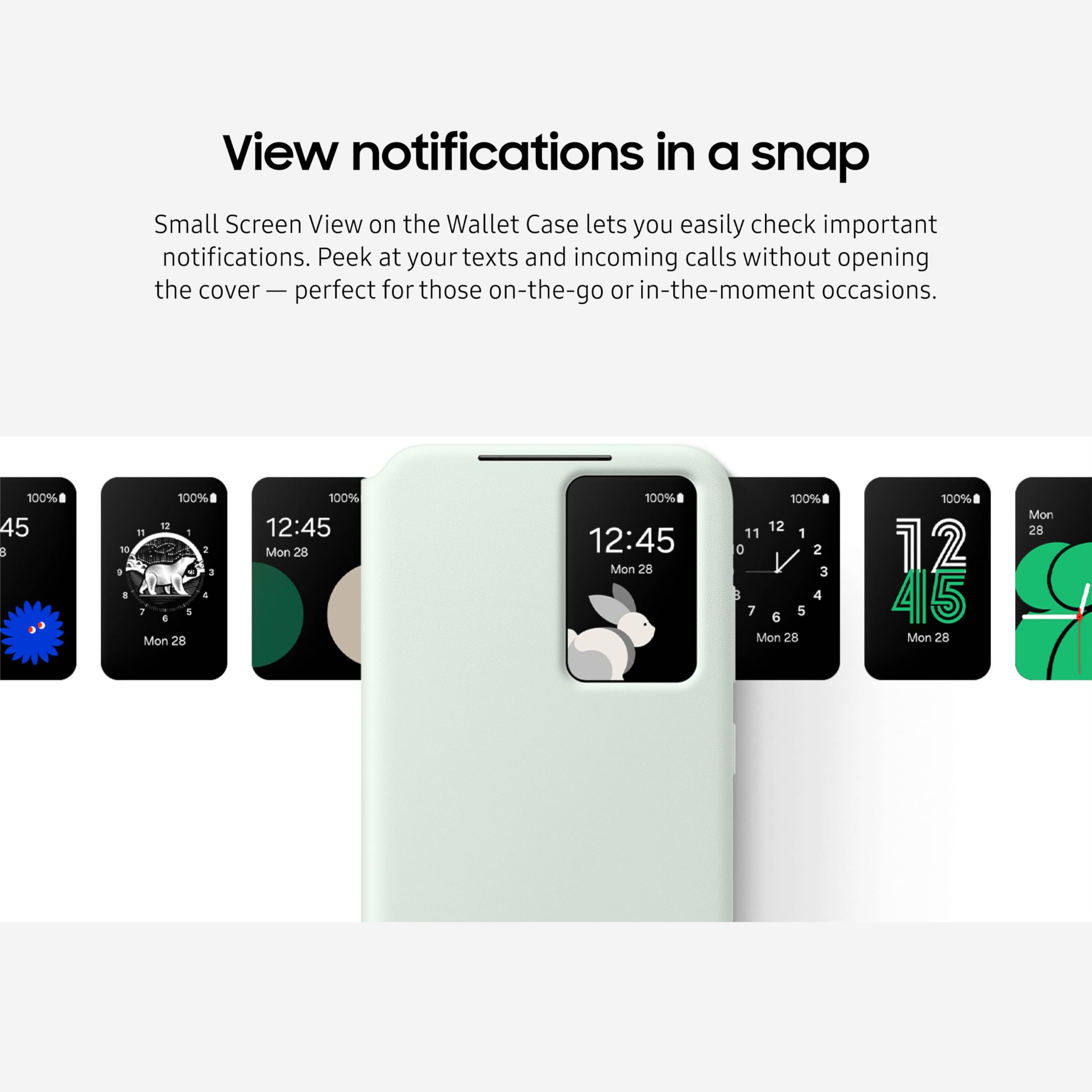 Foto 6 pulgar | Funda Para Teléfono Samsung Galaxy S24 Fe Con Smart View Mint - Venta Internacional.