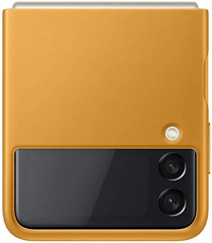 Foto 2 | Funda De Piel Para Samsung Galaxy Z Flip 3, Color Mostaza - Venta Internacional.