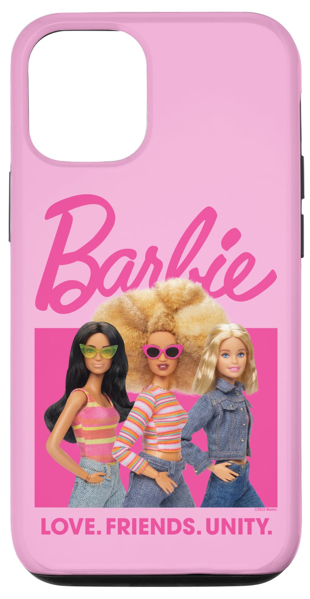 Funda Barbie Love, Friends, Unity Para Iphone 12/12 Pro - Venta Internacional.